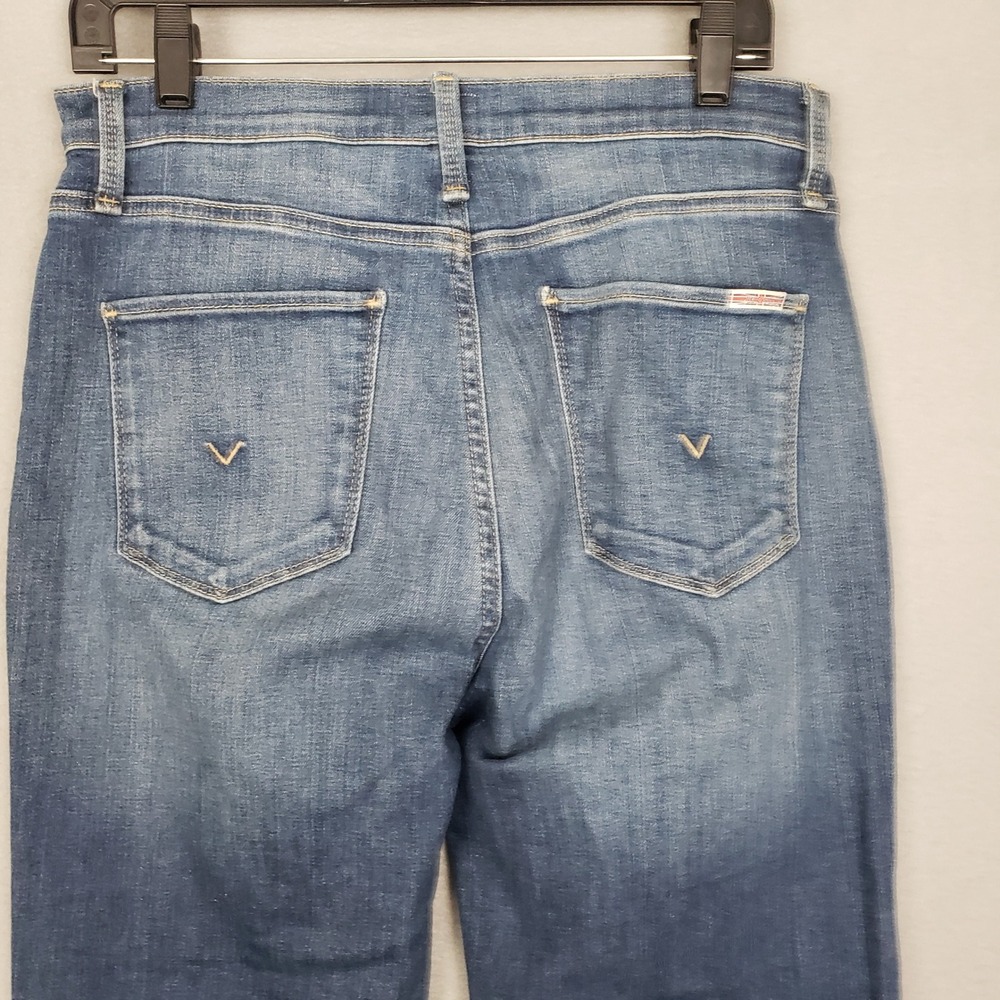 Hudson Size 29 Noa High Rise Straight Leg Ankle Jeans Casual Raw Hem Everyday - Picture 4 of 11
